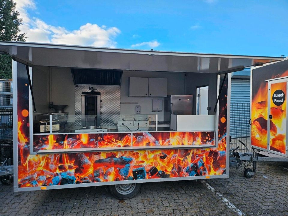 Döner anhänger wagen Foodtruck Imbisswagen mieten in Groß-Gerau