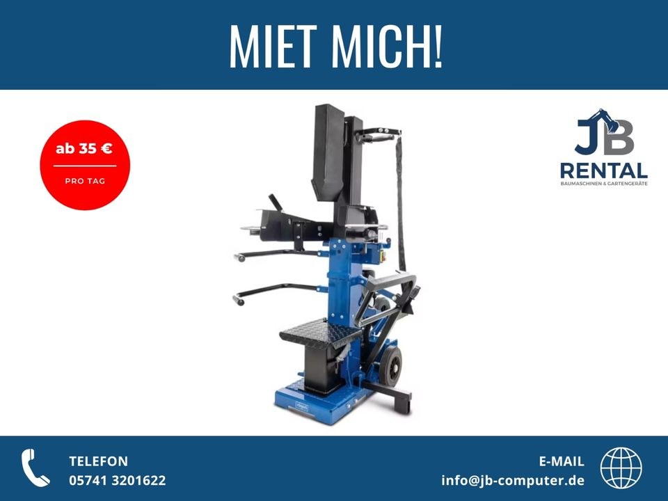 Holzspalter Brennholzspalter 15t Meterholz mieten bei JB Vertrieb