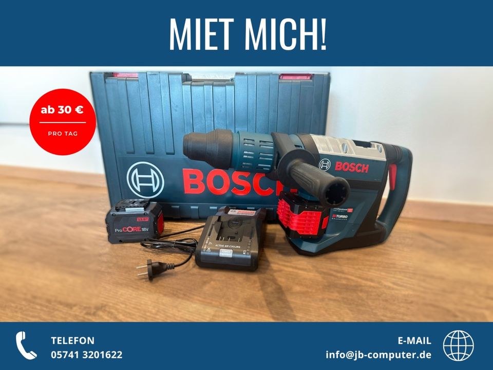 Akku Bohrhammer Stemmhammer Abbruchhammer Bosch mieten bei JB Vertrieb