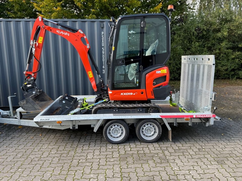Baumaschinenanhänger Baggeranhänger mieten bei JB Vertrieb – 3