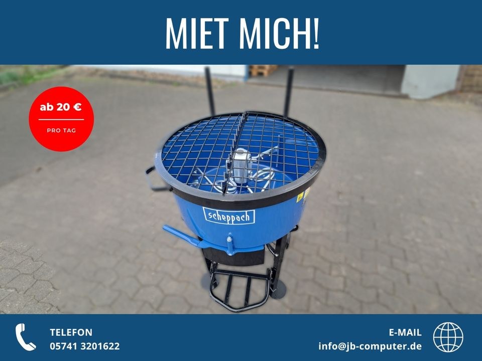 Betonmischer Zwangsmischer Mörtelmischer mieten bei JB Vertrieb