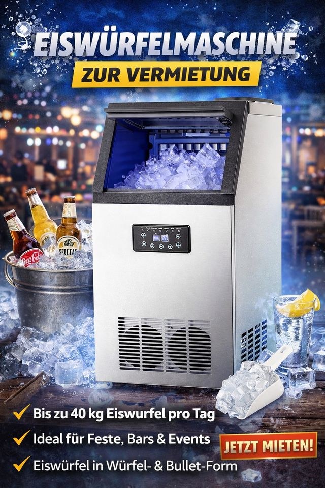Wilprep Kommerzielle Profi Eiswürfelmaschine mieten bei Jo-Ro
