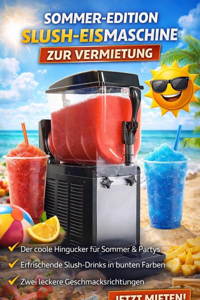 Slusheis Maschine mieten bei Jo-Ro – eiskalt für Ihr Fest