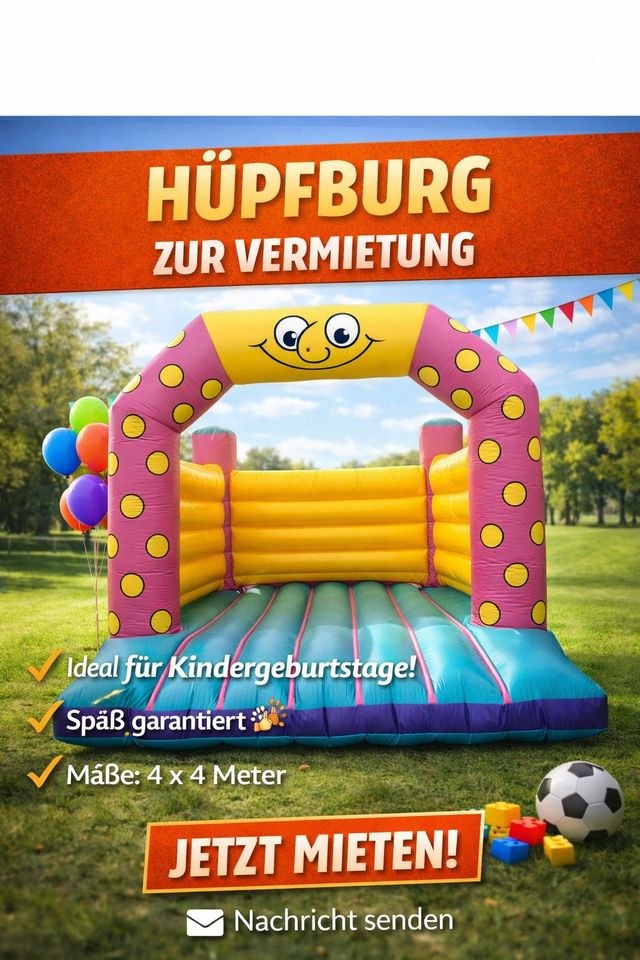 Hüpfburg inkl Zubehör mieten bei Jo-Ro – Hüpfspaß für jede Feier