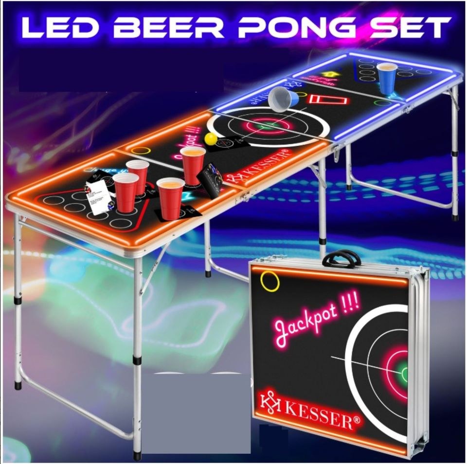Beer Pong Tisch Bier QR Code mieten bei Jo-Ro – Sitzplätze für alle