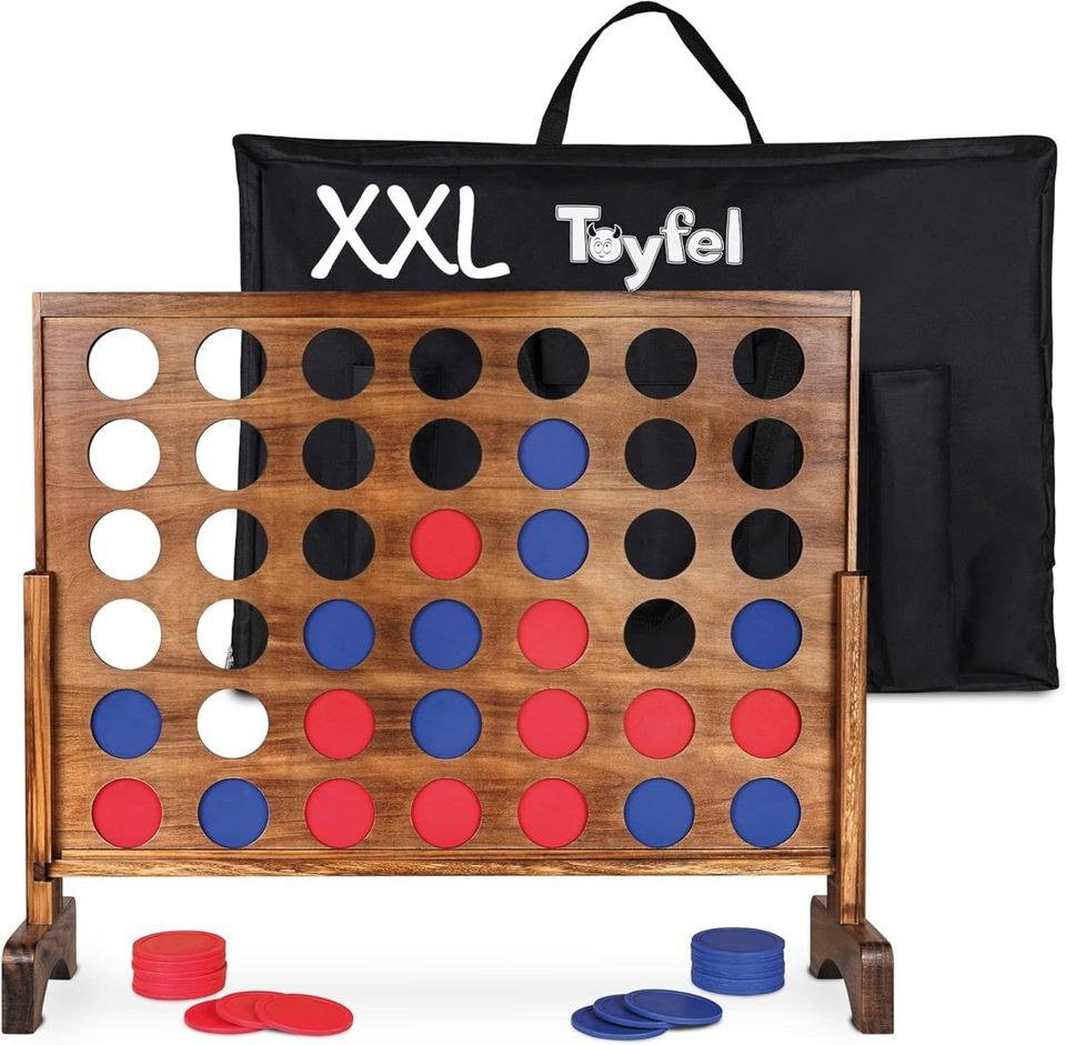 4 Vier Gewinnt Spiel XXL Holzspielzeug Groß mieten bei Jo-Ro – 2