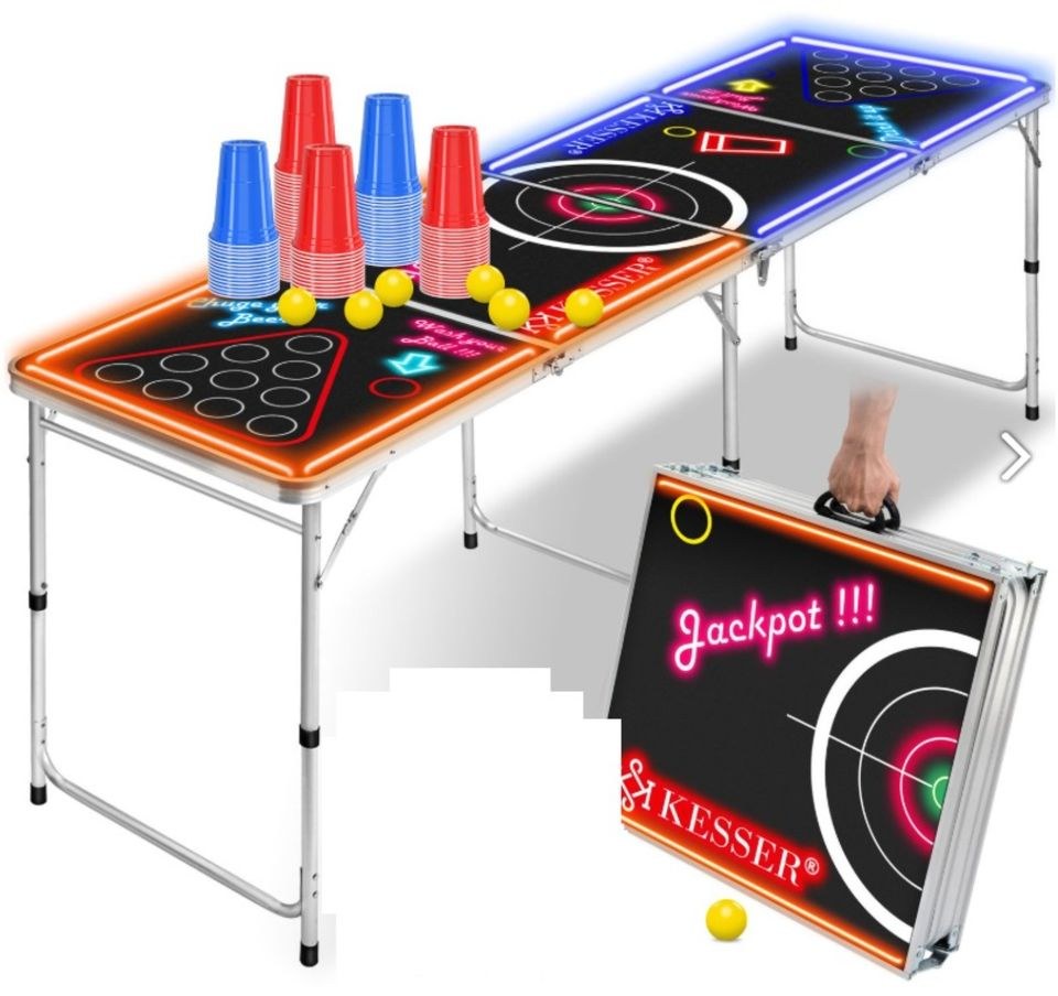 Beer Pong Tisch Bier QR Code mieten bei Jo-Ro – Sitzplätze für alle – 3