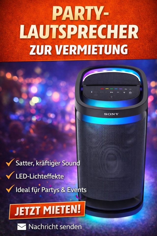 Partybox Sony SRS XV900 ähnlich JBL 1000 mieten bei Jo-Ro