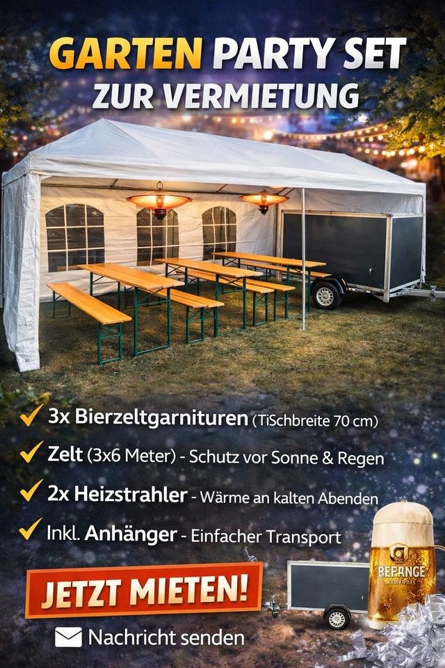 Garten Set mieten bei Jo-Ro – Sitzplätze für alle