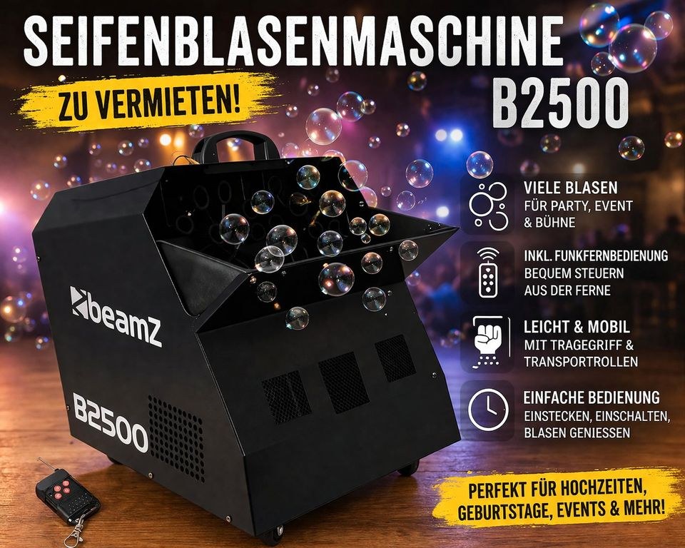 Seifenblasenmaschine BeamZ B2500 Highlight mieten bei Jo-Ro