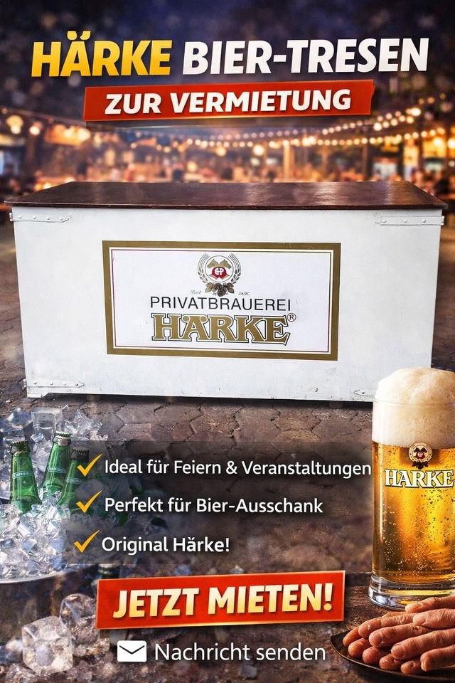 einen Biertresen mobile Theke Klapptheke mieten bei Jo-Ro