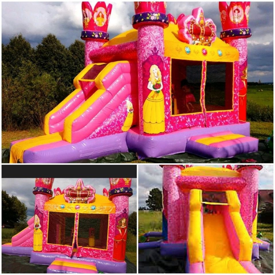 HÜPFBURG EINHORN PRINZESSIN SCHAUMPARTY mieten in Schmelz – 2