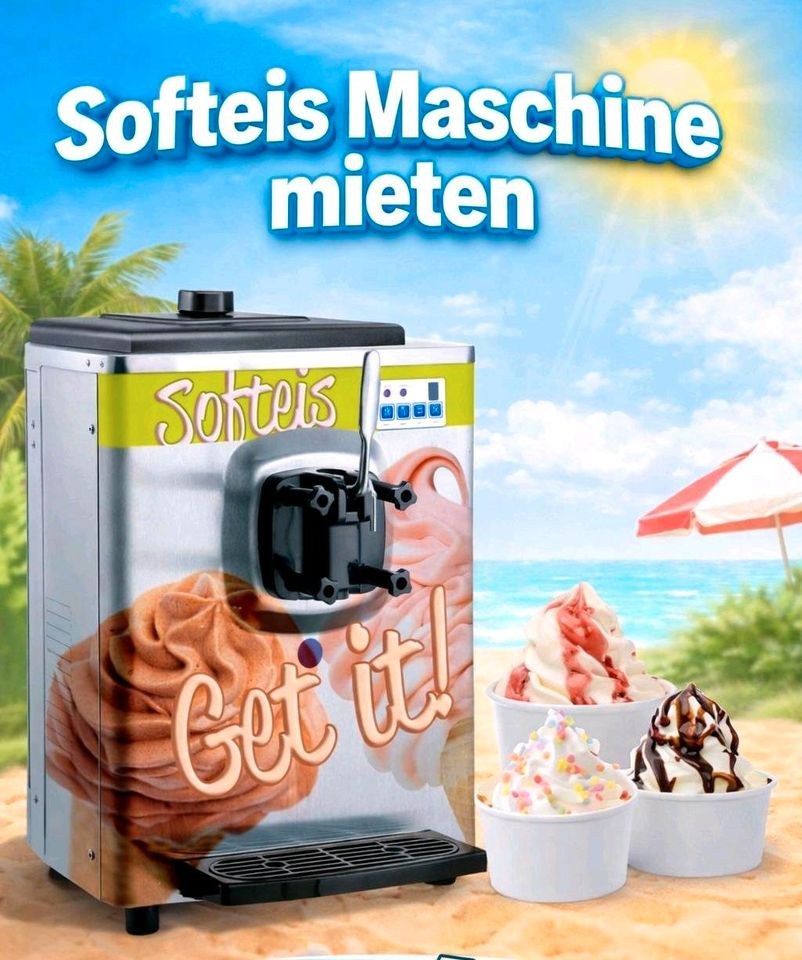 Slusheis Softeis Popcorn Zuckerwatte Maschine mieten in Schmelz – 4