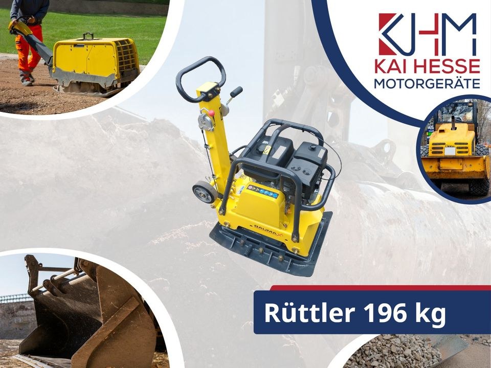 Rüttelplatte Rüttler 196kg mieten in Ahausen – für Pflaster & Terrasse