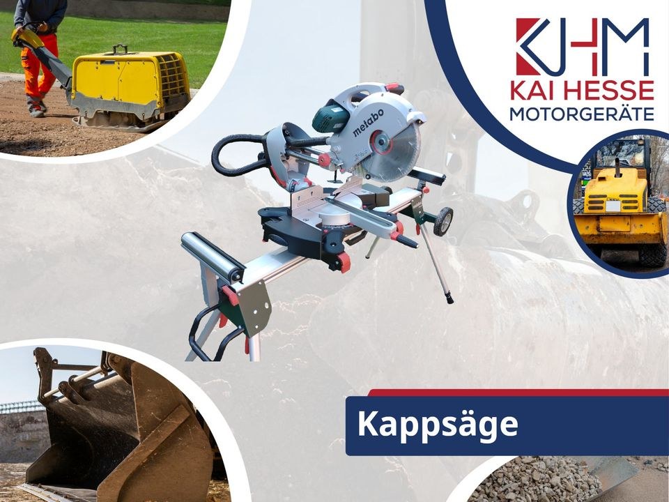 Kappsäge Gehrungssäge Zugsäge 120 mm mieten bei Motorgeräte