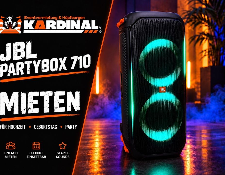 JBL 710 Partybox mieten bei Kardinal – Party-Sound