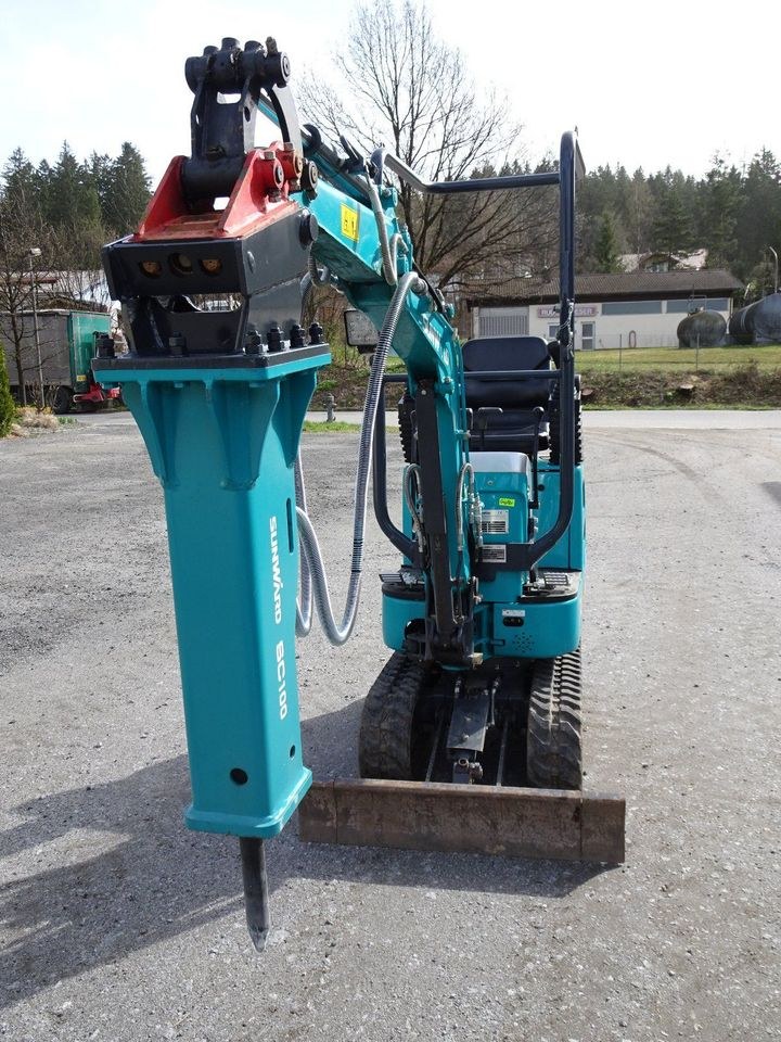 Mikrobagger Minibagger 1t 75cm breit auch mieten in Konzell – 4