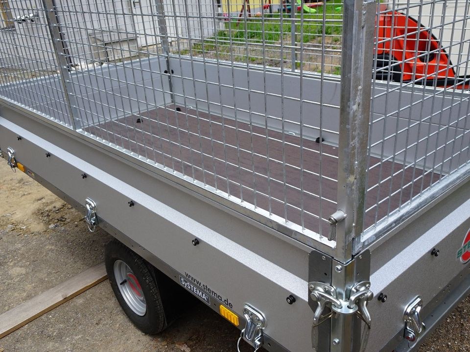 PKW Anhänger 750kg 100km h Gitteraufsatz mieten in Konzell – 3