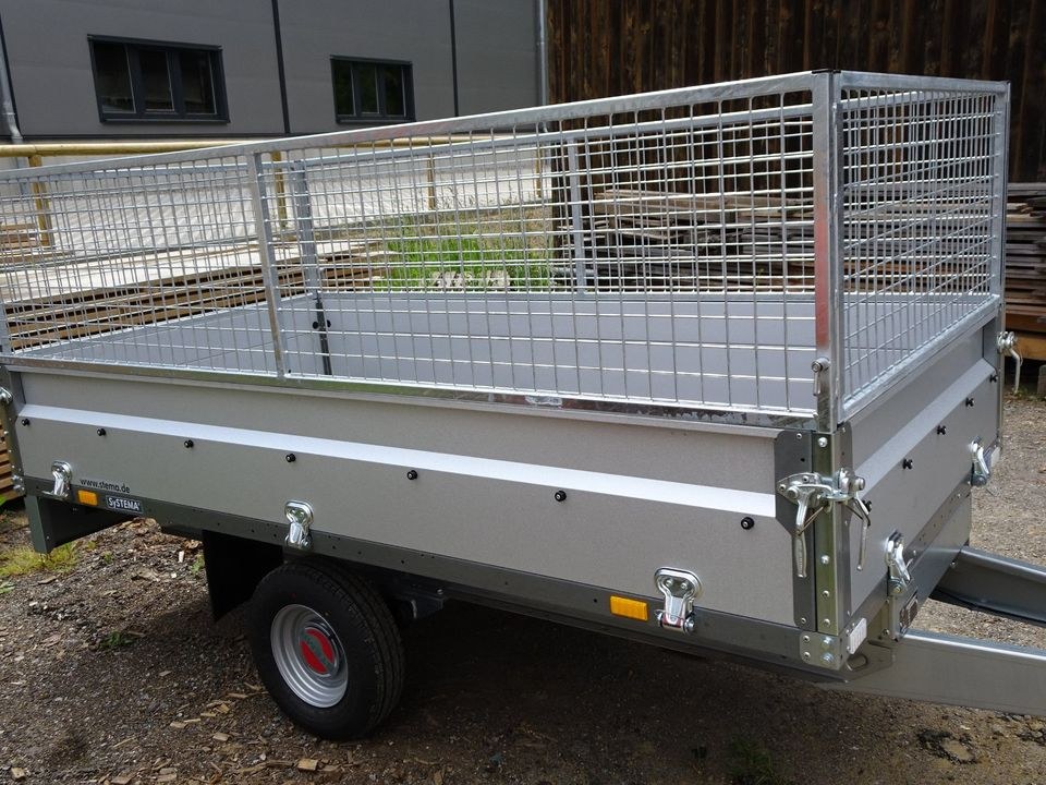 PKW Anhänger 750kg 100km h Gitteraufsatz mieten in Konzell – 2