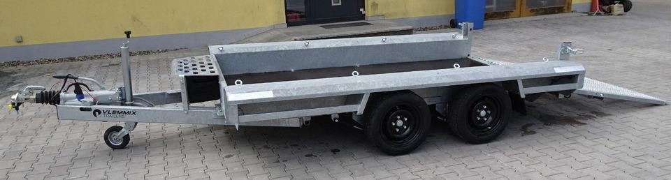 PKW Anhänger Tieflader 3t GG 100km h Zulassung mieten in Konzell – 3