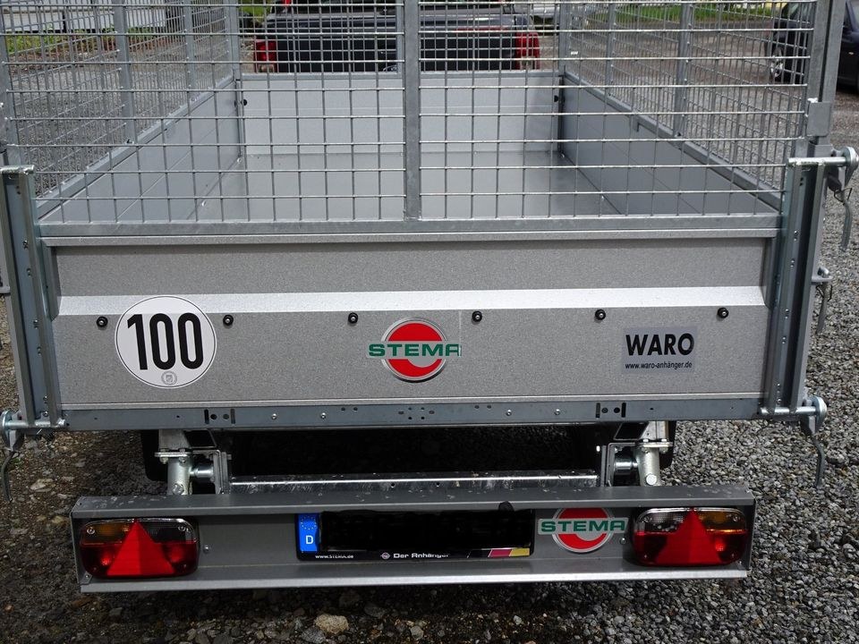 PKW Anhänger Kipper 2,7t 2700kg 100 km h mieten in Konzell – 2
