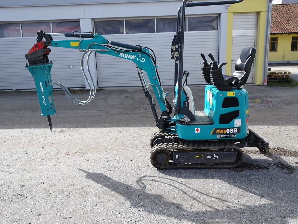 Mikrobagger Minibagger 1t 75cm breit auch mieten in Konzell – 2