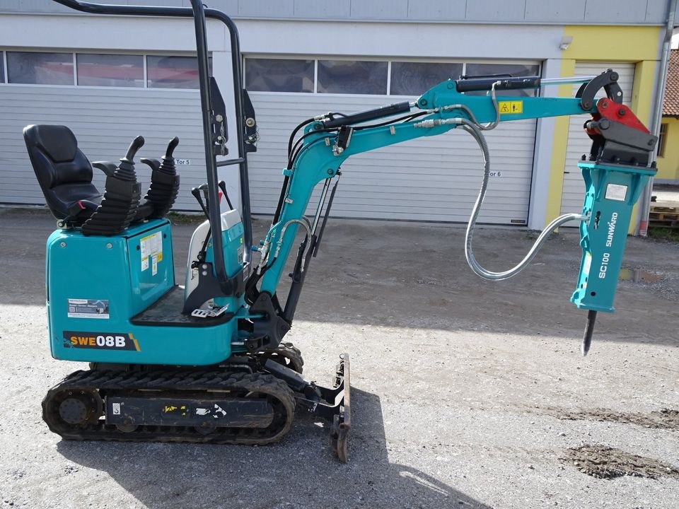 Mikrobagger Minibagger 1t 75cm breit auch mieten in Konzell – 3