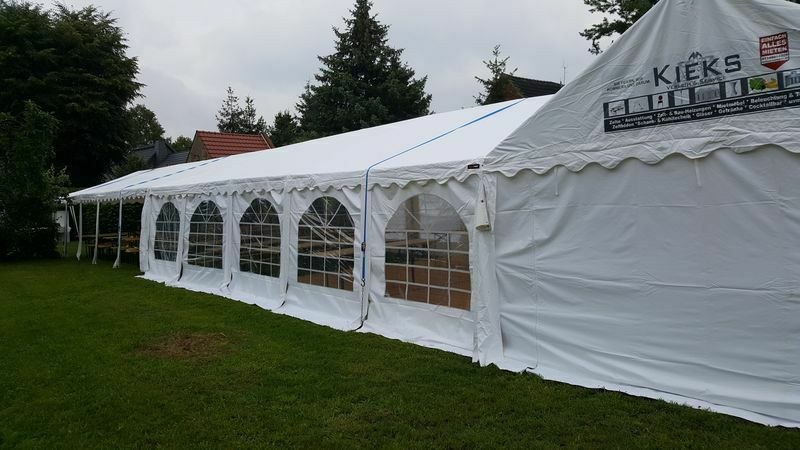 Partyzelt Zelt 4 x 10 Meter Zeltboden mieten bei KIEKS Partyverleih