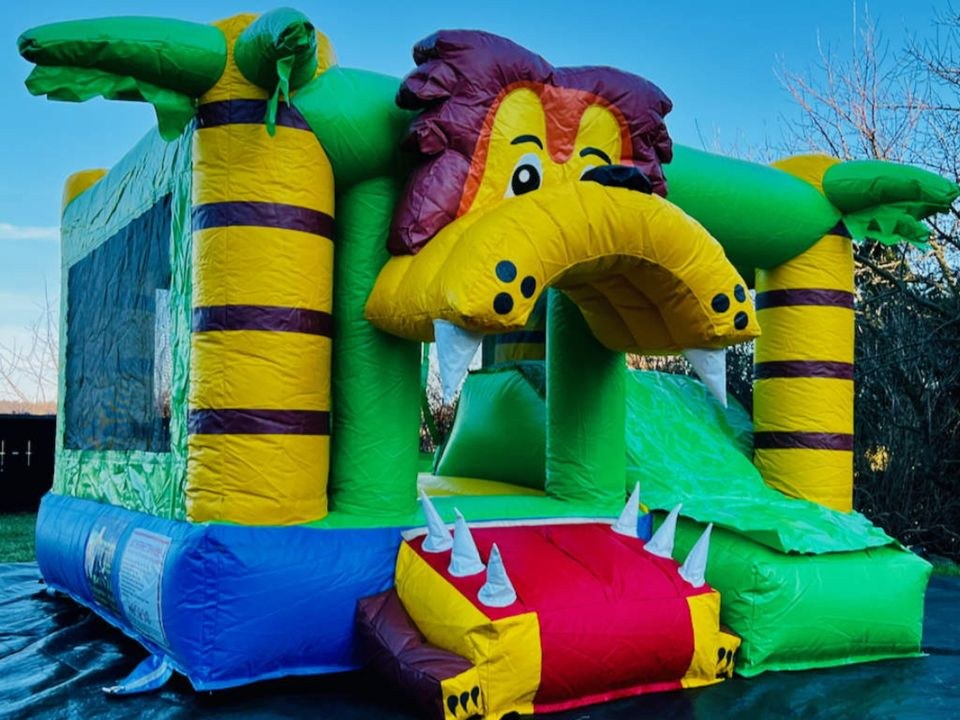 Hüpfburg Little Lion klein Rutsche mieten in Crostwitz