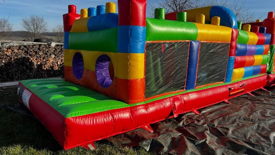 Hüpfburg Block Adventure Rutsche Pacour mieten in Crostwitz – 3