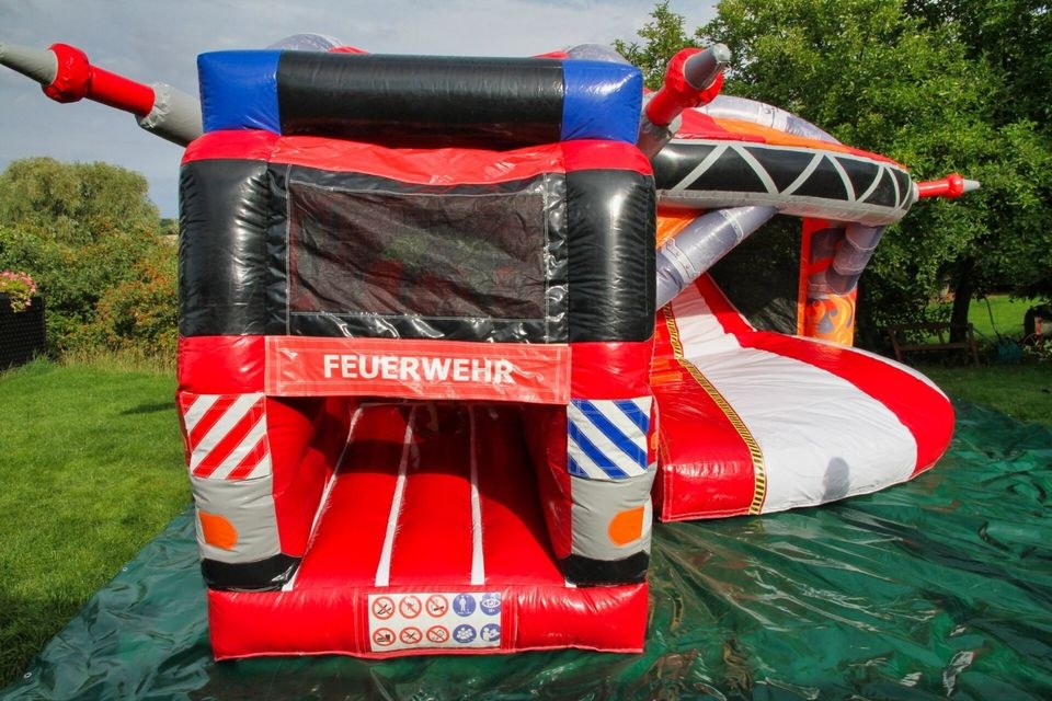 Hüpfburg Firefighter Feuerwehr mieten in Crostwitz – 2