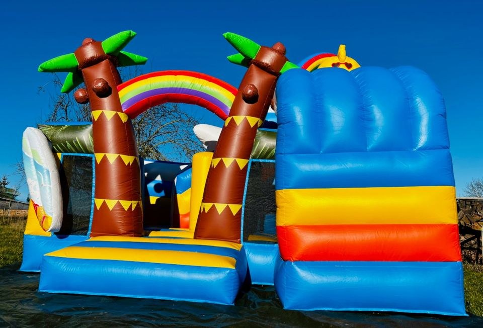 Hüpfburg Aloha Beach Multiplay Rutsche mieten in Crostwitz – 2