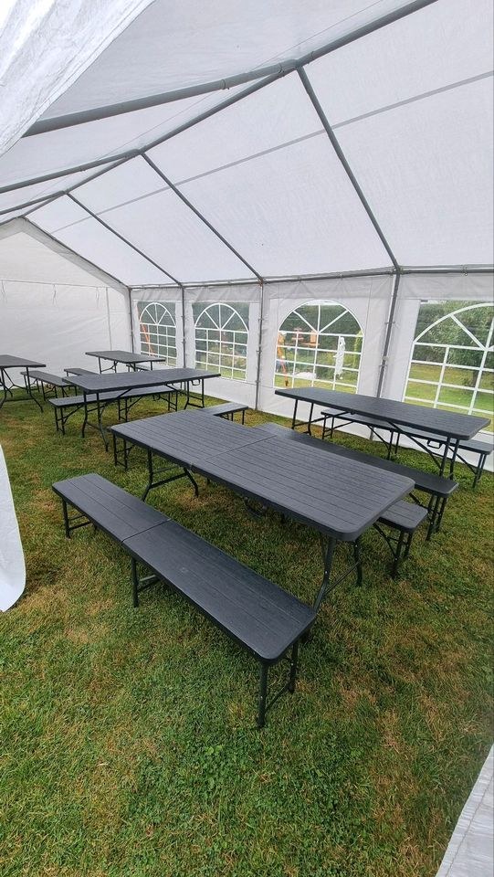 Kurzfristig buchbar Partyzelt 4x8 m mieten bei Klassen