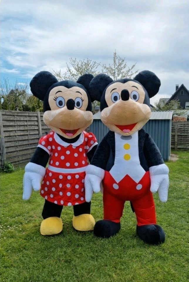 Aufblasbares Maskottchen Kostüm Micky Mini Maus mieten bei Klassen