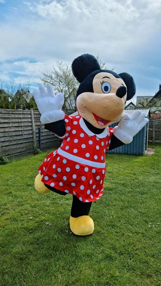 Aufblasbares Maskottchen Kostüm Micky Mini Maus mieten bei Klassen – 4