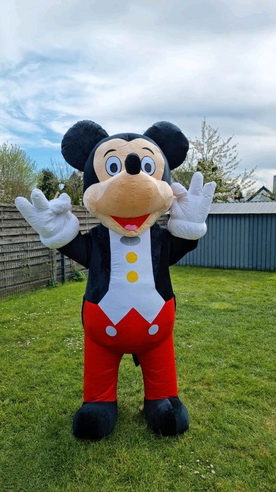 Aufblasbares Maskottchen Kostüm Micky Mini Maus mieten bei Klassen – 2