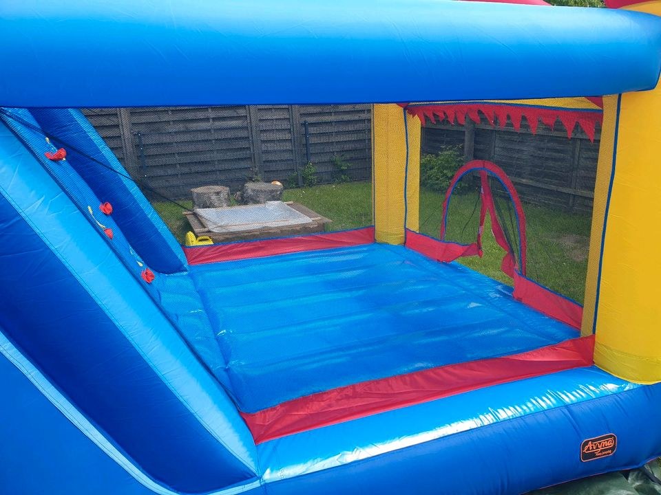 Kurzfristig buchbar Hüpfburg Double Mega Slide mieten bei Klassen – 2