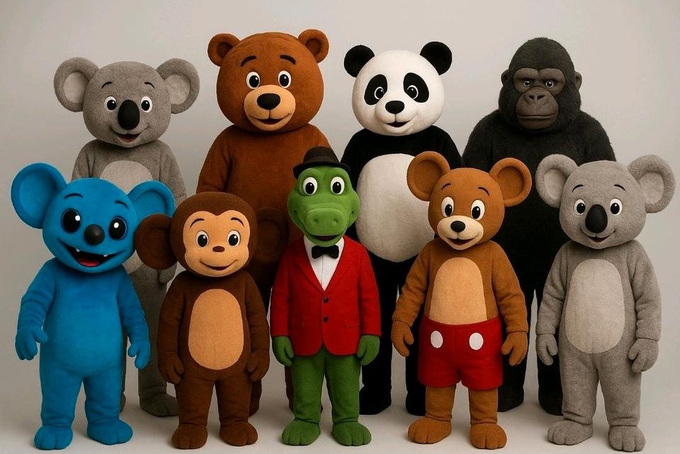 Aufblasbare Maskottchen Kostüme mieten bei Klassen
