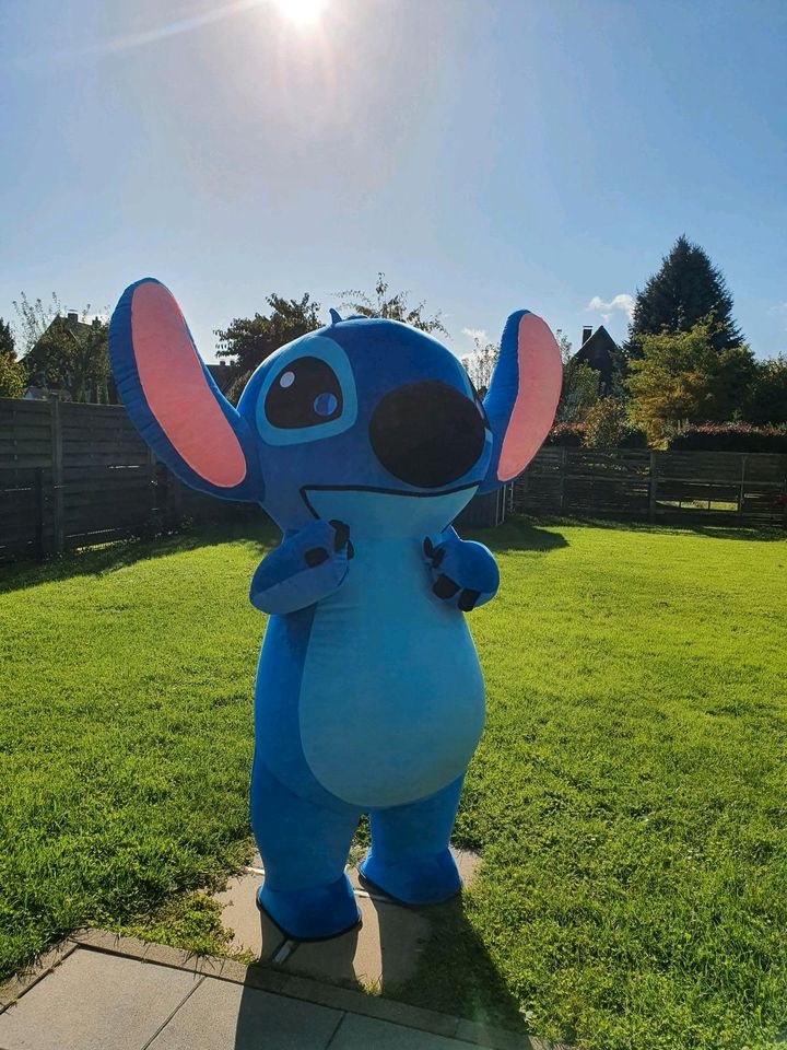 Aufblasbares Maskottchen Kostüm Stitch mieten bei Klassen