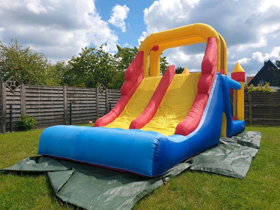 Kurzfristig buchbar Hüpfburg Double Mega Slide mieten bei Klassen – 3