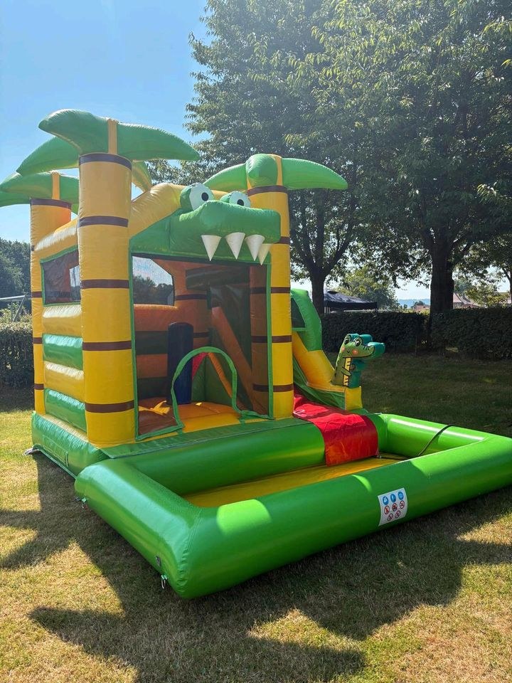 Wasserhüpfburg Krokodil mieten bei Kramer Events – 2