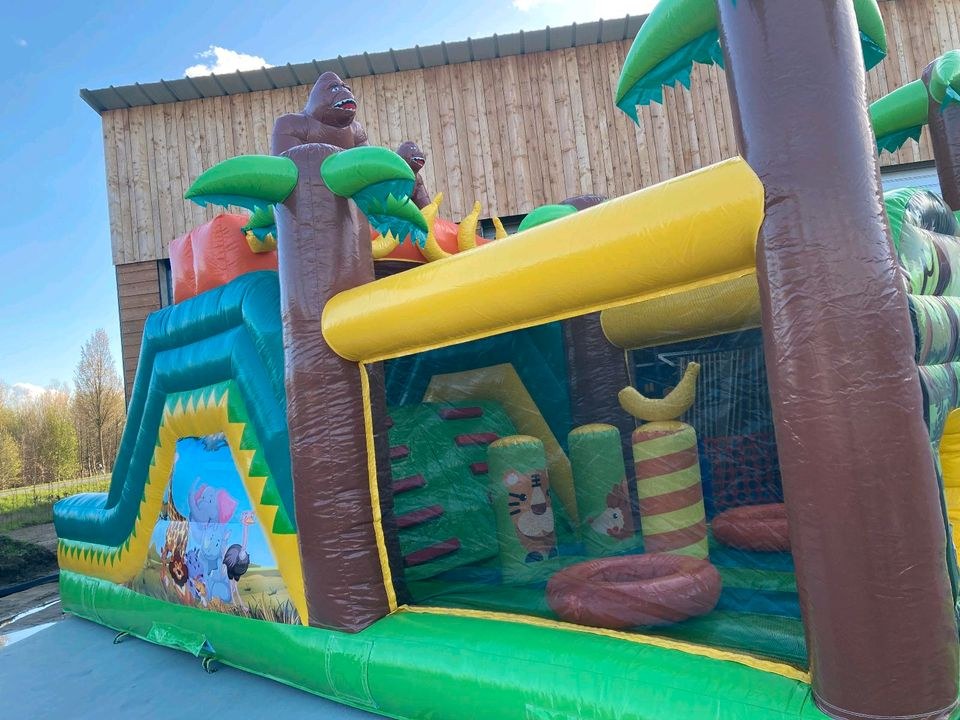 Hüpfburg Dschungelparcours riesen Rutsche mieten bei Kramer Events – 3