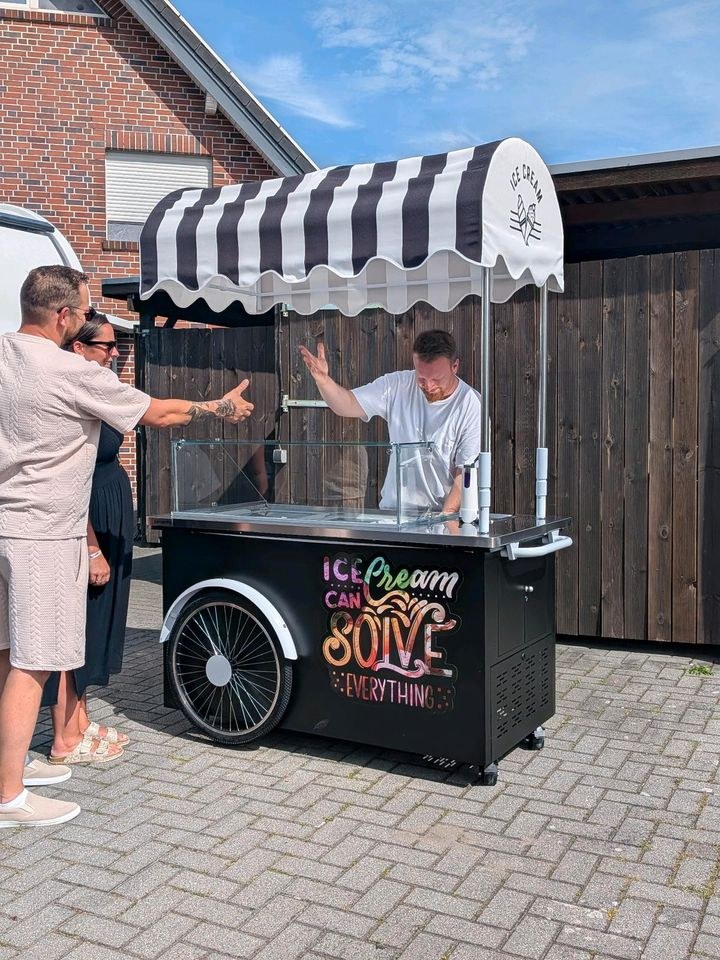 Mobiler Eiswagen Eiskutsche mieten bei Kramer Events – das Besondere