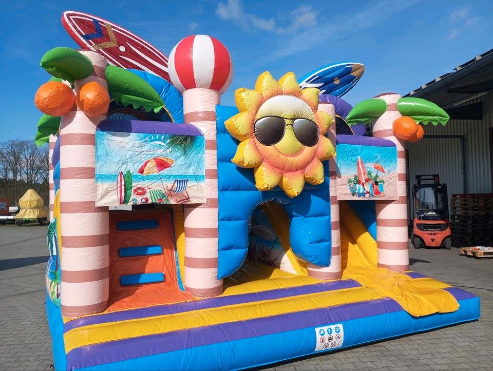 Hüpfburg Beach zwei Rutschen mieten bei Kramer Events – 4