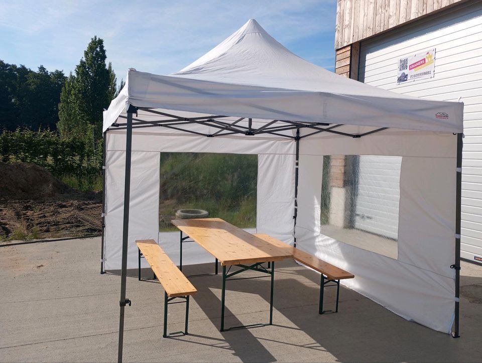 Partyzelt Fallpavillons mieten bei Kramer Events