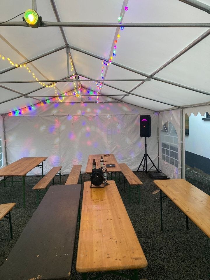 Großes Partyzelt 5x8m mieten bei Kutzer Vermietung – für jedes Wetter – 4