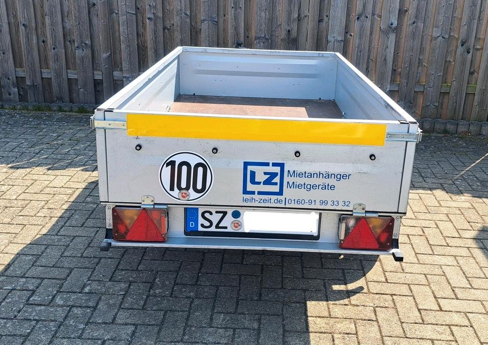 750 kg Anhänger 2,02 x 1,07 Meter mieten bei Leih-Zeit – 2
