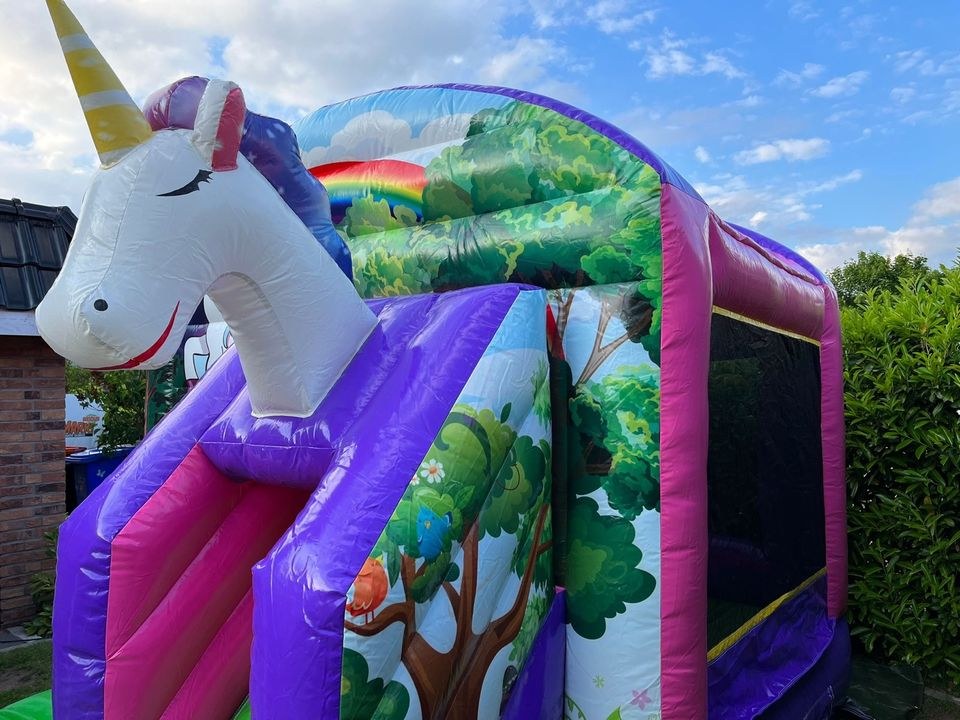 Hüpfburg S Einhorn Rutsche mieten bei LeMaB – Hüpfspaß für jede Feier – 4