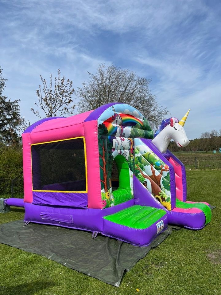 Hüpfburg S Einhorn Rutsche mieten bei LeMaB – Hüpfspaß für jede Feier – 2