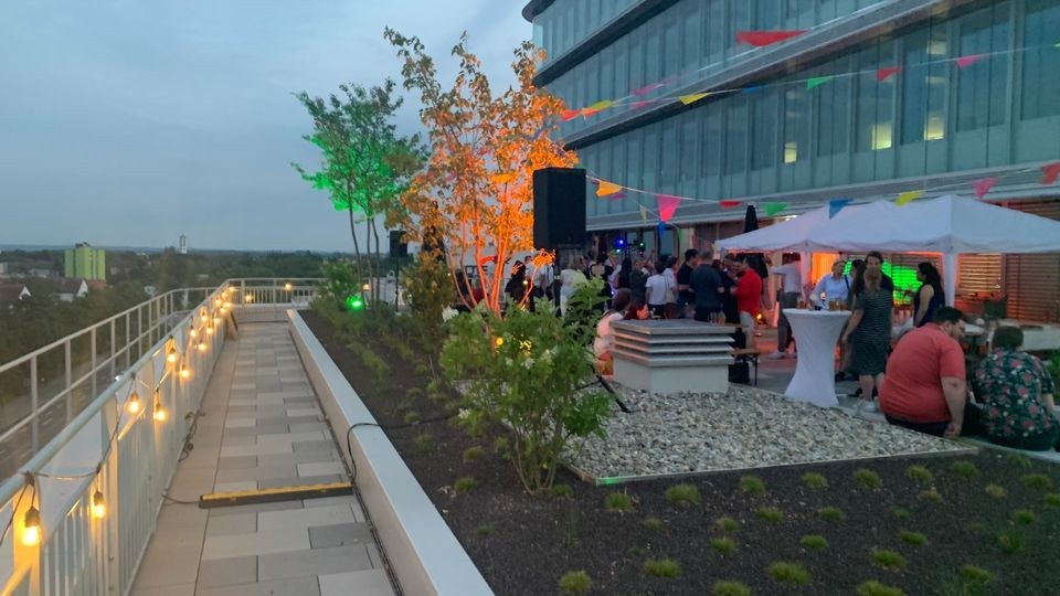 Lichterketten Biergarten Look mieten in Kissing – 2
